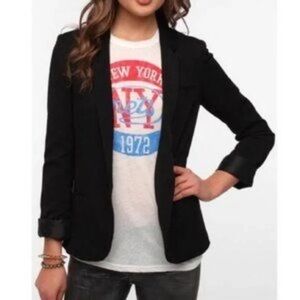 Urban Outfitters Silence + Noise Black Blazer  Cuffed Sleeves